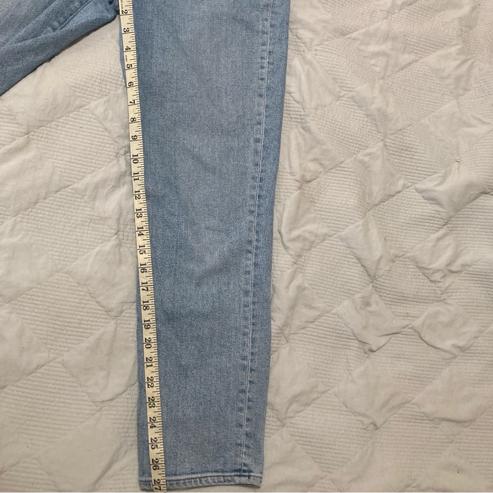 Madewell Distressed Perfect Vintage Jeans 29 Cardine Light Wash Ripped Knee - Picture 13 of 16